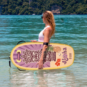 Kid puhallettava Paddle Board Bodyboard - Yellow Totem