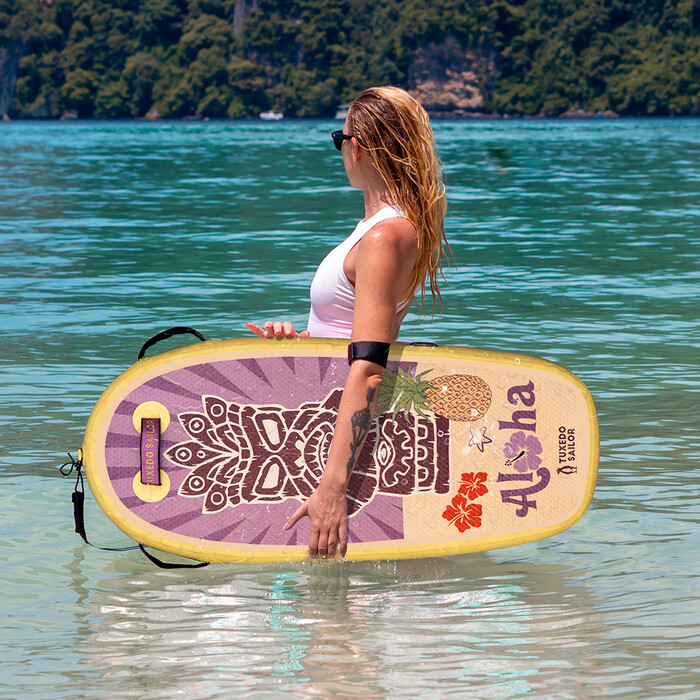 Kid puhallettava Paddle Board Bodyboard - Yellow Totem