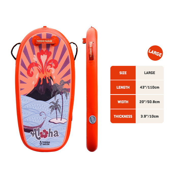 Kid puhallettava Paddle Board Bodyboard - oranssi