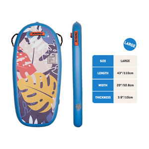 Kid puhallettava Paddle Board Bodyboard - Siniset lehdet