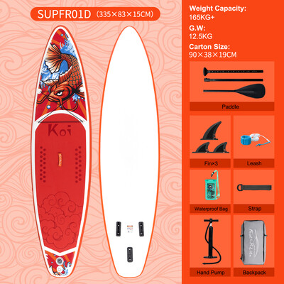 Puhallettava Surfing Paddle Board 11' - Sup Koi Oranssi