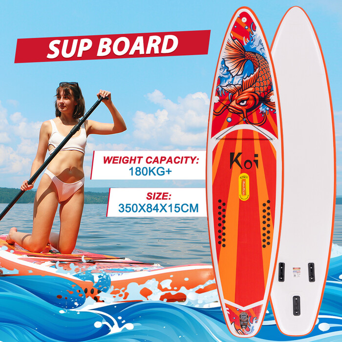 Puhallettava Surfing Paddle Board 11'6" - Sup Koi Oranssi