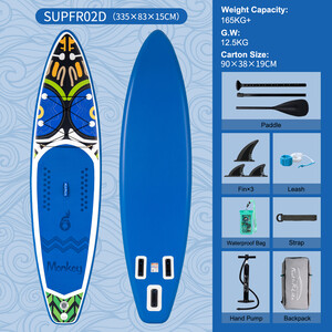 Puhallettava Surfing Paddle Board 11' - Apinansininen