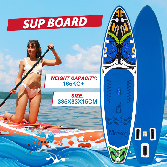 Puhallettava Surfing Paddle Board 11' - Apinansininen