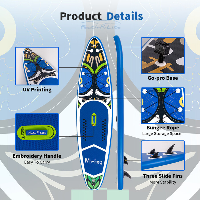 Puhallettava Surfing Paddle Board 11'6" - Apinansininen