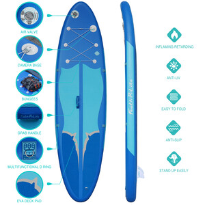 Puhallettava Surfing Paddle Board 11' - Sininen