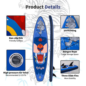 Puhallettava Surfing Paddle Board 11' - Tiikerinsininen