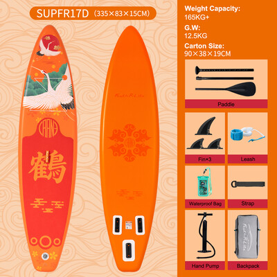 Puhallettava Surfing Paddle Board 11' - Oranssi nosturi