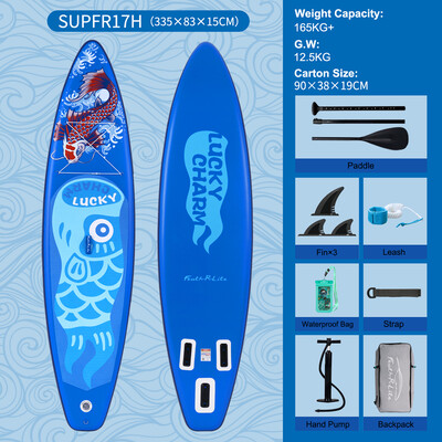 Puhallettava Surfing Paddle Board 11' - Onnensininen